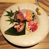 炭火焼鳥 木鶏 - 刺身６種盛り合わせ