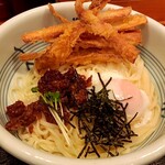 能古うどん - 肉玉ごぼう天ぶっかけ