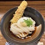 うどん屋 きすけ - 鯛ちくわ天と温泉たまごのぶっかけ