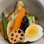 スープカリー 奥芝商店 - お野菜ゴロゴロ