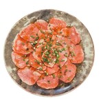 저온 조리 암소 탄칼 파초/ 소혀 tongue carpaccio