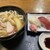 お食事処 江戸家 - 料理写真:うどんのお出汁美味しい。お寿司もついてて、良い感じの量！