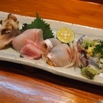 鮨半 - お造り盛り合わせ