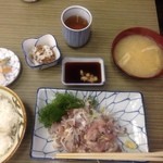 はま多” - やっと着いた！もうご飯笑 
             鯵タタキ定食（≧∇≦）