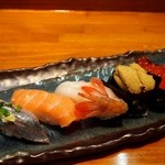 鮨半 - おまかせ5貫にぎり