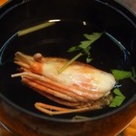 鮨半 - ボタン海老の「すまし汁」