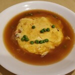 中国新派料理 天安 - カニ玉オイスターソースかけ