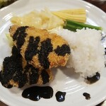 キッチン ブルー グローブ - ご飯を乗せます