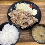 Butameshi Bouya - 秀麗豚バラ定食 1280円　秀麗豚大盛り 350円