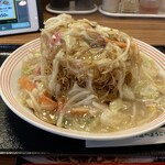 リンガーハット - ①長崎皿うどん{麺2倍}かなりお腹いっぱい(*_*)