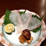 一徹 - 焼き松茸と真鯛の刺身
