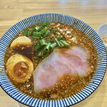 麺匠 いけだ - 味玉辛煮干しラーメン