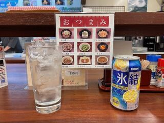 Misawa - 缶チューハイ購入費+グラス氷　50円