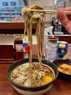 Misawa - 月見蕎麦　380円
                        カレイのからあげ2個　400円
                        ハムカツ　100円