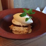 さじこよみ - 無花果のソテー、新米のババロア、自家製豆乳ジェラート