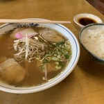 支那そば呑口 - 料理写真:◆支那そば肉入大&小ご飯◆