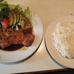 イタリアンハウスドレミ - やまと豚のポークソテー＆ライス