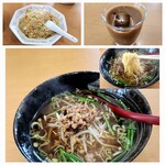 楽餐館 - 台湾ラーメンと炒飯セット