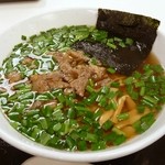 佐野サービスエリア 上り レストラン - ニラ牛筋ラーメン