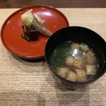 早苗饗 - お漬物とお味噌汁とご飯のマリアージュは絶妙