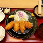 とんかつ とう庵 - 料理写真:カキフライ定食
