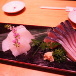 Sushi Tetsu - さばとアカイカのお造り