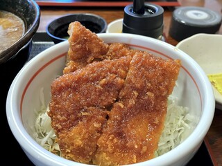 Yugawaya - 背脂醤油ラーメン中脂Aセットミニソースカツ丼