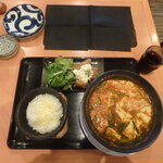Izakaya Nanadan - 辛麺チキン南蛮セット（ドリンクバー付）¥1,100
