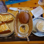 珈琲所コメダ珈琲店 - 手づくりたまごドッグ470円、選べるモーニング、ウインナーコーヒー580円