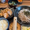 Tonkatsu Hirayoshi - ヒレカツ＆マイタケのからあげ＆盛りそばセット（ご飯付き）1400円