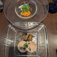 IMPASTO - しめさぼ、くすくすのサラダ
                    　　津軽どりのｶﾞﾗﾝﾃｨｰﾅ、きのこのﾊﾞﾙｻﾐｺﾏﾘﾈ
                    