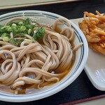 いきいきうどん - かけそば（中）＆野菜かきあげ