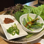 韓国酒場 チェゴダ 柏西口店 - 野菜盛り合わせ