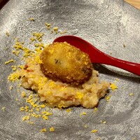 くずし 之助 - ・揚げ物
                      木の子のクリームコロッケ　浜名湖産鰻のおじや