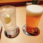 地葉 栄 - レモンサワー、ビール