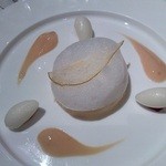 OTTO SETTE - ドルチェ　洋梨のジュレ　ソルベ添え。