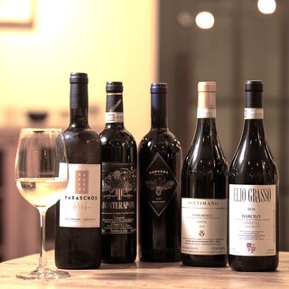 【葡萄酒】 以義大利產葡萄酒為中心的品種繁多