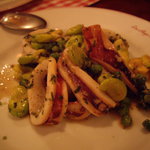 ロス・レイエス・マーゴス - OptioA30：空豆とヤリイカのソテーも美味♪