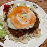 Ｄｅｌｔａ Ｃａｆｅ - 今回注文した、ロコモコカレー。