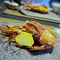 日本料理 TOBIUME - 「ブルターニュ産オマール様」が登場されました。これ一人分ですよ～。嬉しい、感激、うれしい。(*^_^*)