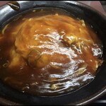 Ichigen - 醤油ベースの天津丼 今日は濃いめだった（キクラゲ抜き注文）