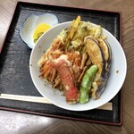 みねざき - ミニ天丼　野菜天とカニカマ天♬