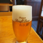 源氏 蕎麦 - 生ビール（アサヒ 熟選）