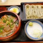 こんごう庵 - 海産漬け丼へきそばセット