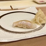 北新地 鮨 天ぷら いわい - 平目の昆布締め