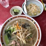 中華料理 勝太楼 - タンメンとミニ玉子チャーハン900円硬め