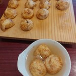 今中 - 出汁に浸けてしばらく待つ