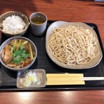 遊庵 - 料理写真:"鴨せいろ"1,400円と"ご飯(小)"100円♪