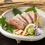 Bluefin tuna straw grilled