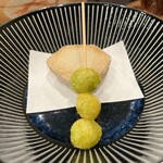 酒亭 田中 - 海老芋の唐揚げと銀杏